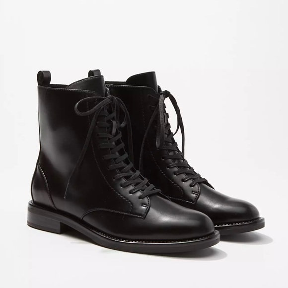LOFT Shoes - Loft Lace Up Boots Black Size 9.5